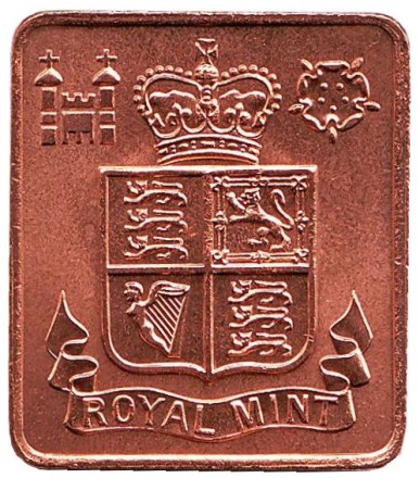 Жетон годового набора монет Великобритании 1970 года. Жетон годового набора монет Великобритании 1970 года.