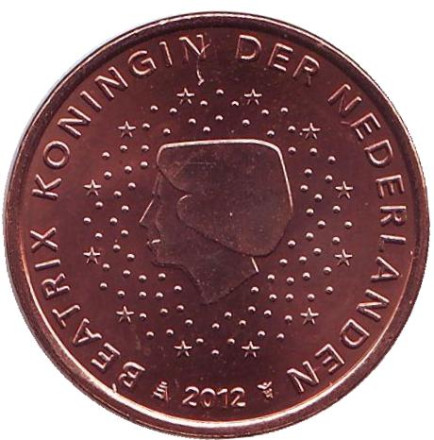 Монета 5 евроцентов. 2012 год, Нидерланды.