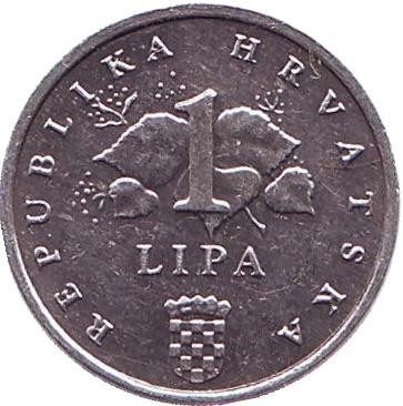 Монета 1 липа. 2006 год, Хорватия. Початок кукурузы. Монета 1 липа. 2006 год, Хорватия. Початок кукурузы.