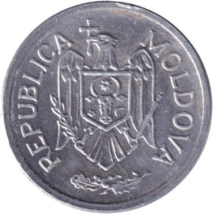 Монета 25 бани. 2021 год, Молдавия. Монета 25 бани. 2021 год, Молдавия.