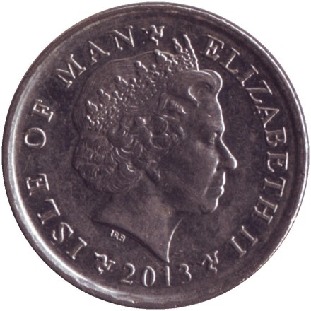 Монета 10 пенсов. 2013 год, Остров Мэн. Маяк острова Чикен-Рок. Монета 10 пенсов. 2013 год, Остров Мэн. Маяк острова Чикен-Рок.