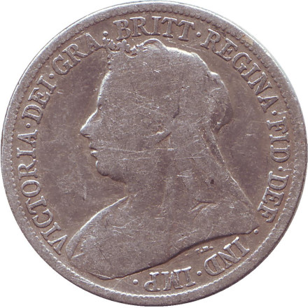 Монета 1 шиллинг. 1894 год, Великобритания. Королева Виктория. Монета 1 шиллинг. 1894 год, Великобритания. Королева Виктория.
