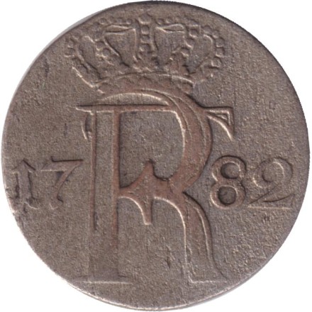 Монета 1/24 талера. 1782 год, Германия. Пруссия. (А). Монета 1/24 талера. 1782 год, Германия. Пруссия. (А).