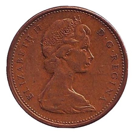 Монета 1 цент. 1973 год, Канада. Монета 1 цент. 1973 год, Канада.