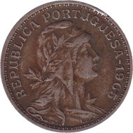 Монета 50 сентаво. 1965 год, Португалия.