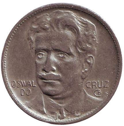 Монета 400 рейсов. 1936 год, Бразилия. Освальдо Крус.