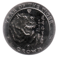 Монета 1 крона, 1998 год, Остров Мэн. Год тигра. Лунный календарь. Монета 1 крона, 1998 год, Остров Мэн. Год тигра. Лунный календарь.