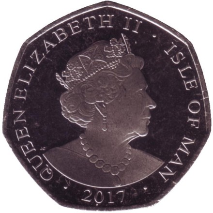 Монета 50 пенсов. 2017 год, Остров Мэн. Мэнский лохтан. Монета 50 пенсов. 2017 год, Остров Мэн. Мэнский лохтан.