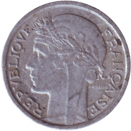 Монета 50 сантимов. 1944 год, Франция. Монета 50 сантимов. 1944 год, Франция.