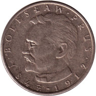 Монета 10 злотых. 1978 год, Польша. Болеслав Прус.