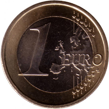 Монета 1 евро. 2007 год, Нидерланды.