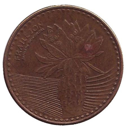 Монета 100 песо. 2012 год, Колумбия. Из обращения. Фрайлехон.