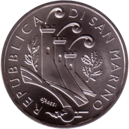 Монета 10 евро. 2023 год, Сан-Марино. Год змеи. Монета 10 евро. 2023 год, Сан-Марино. Год змеи.