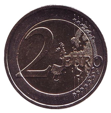 Монета 2 евро. 2013 год, Кипр. Монета 2 евро. 2013 год, Кипр.