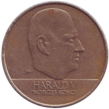Монета 20 крон. 2003 год, Норвегия. Ладья викингов. Монета 20 крон. 2003 год, Норвегия. Ладья викингов.