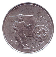 Монета 10 лир. 1976 год, Сан-Марино. Республика. Монета 10 лир. 1976 год, Сан-Марино. Республика.