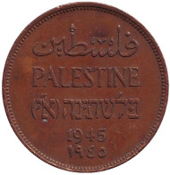 Монета 2 миля. 1945 год, Палестина. Монета 2 миля. 1945 год, Палестина.