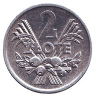 Монета 2 злотых. 1972 год. Польша. aUNC. Монета 2 злотых. 1972 год. Польша. aUNC.