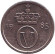 Монета 10 эре. 1985 год, Норвегия. Монета 10 эре. 1985 год, Норвегия.