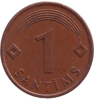 Монета 1 сантим. 1997 год, Латвия. Монета 1 сантим. 1997 год, Латвия.