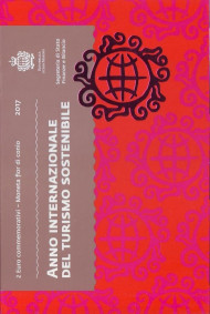 Монета 2 евро. 2017 год, Сан-Марино. Международный год развития туризма. Монета 2 евро. 2017 год, Сан-Марино. Международный год развития туризма.