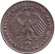 Монета 2 марки. 1970 год (F), ФРГ. Теодор Хойс. Монета 2 марки. 1970 год (F), ФРГ. Теодор Хойс.