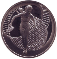 Монета 1 рубль. 2005 год, Беларусь. Теннис. ("Тэніс"). Монета 1 рубль. 2005 год, Беларусь. Теннис. ("Тэніс").