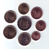 Набор монет евро (8 шт). 2013 год, Испания.