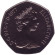 Монета 50 пенсов. 1977 год, Великобритания. Proof.