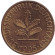 Монета 10 пфеннигов. 1995 год (A), ФРГ. Дубовые листья. Монета 10 пфеннигов. 1995 год (A), ФРГ. Дубовые листья.
