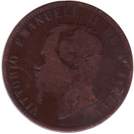 Монета 10 чентезимо. 1866 год, Италия. Виктор Эммануил II. "H". Монета 10 чентезимо. 1866 год, Италия. Виктор Эммануил II. "H".