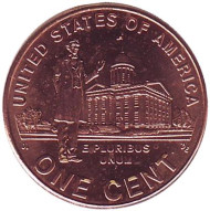 Монета 1 цент. 2009 год (P), США. Профессиональная жизнь Линкольна. Монета 1 цент. 2009 год (P), США. Профессиональная жизнь Линкольна.