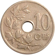 Монета 10 сантимов. 1905 год, Бельгия. (Belgie) Монета 10 сантимов. 1905 год, Бельгия. (Belgie)