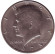 Монета 50 центов. 1973 год (D), США. Джон Кеннеди. Монета 50 центов. 1973 год (D), США. Джон Кеннеди.