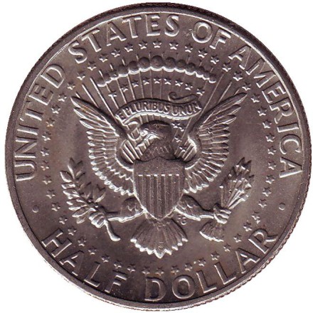 Монета 50 центов. 1973 год (D), США. Джон Кеннеди. Монета 50 центов. 1973 год (D), США. Джон Кеннеди.