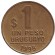 Монета 1 песо. 1998 год, Уругвай. Монета 1 песо. 1998 год, Уругвай.
