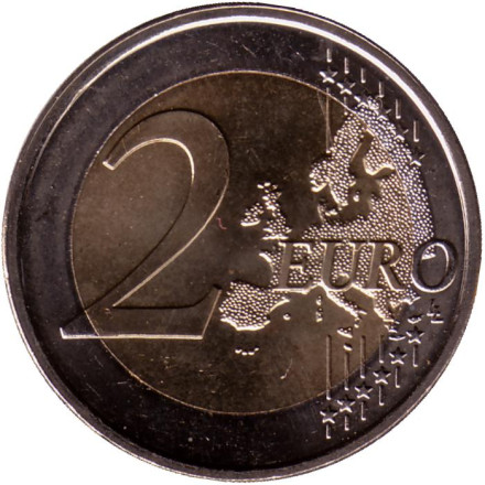 Монета 2 евро. 2007 год, Нидерланды. Монета 2 евро. 2007 год, Нидерланды.