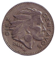 Монета 10 сентаво. 1954 год, Колумбия. Вождь Каларка. Монета 10 сентаво. 1954 год, Колумбия. Вождь Каларка.