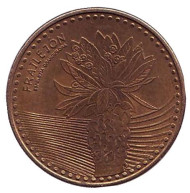 Монета 100 песо. 2013 год, Колумбия. Из обращения. Фрайлехон. Монета 100 песо. 2013 год, Колумбия. Из обращения. Фрайлехон.