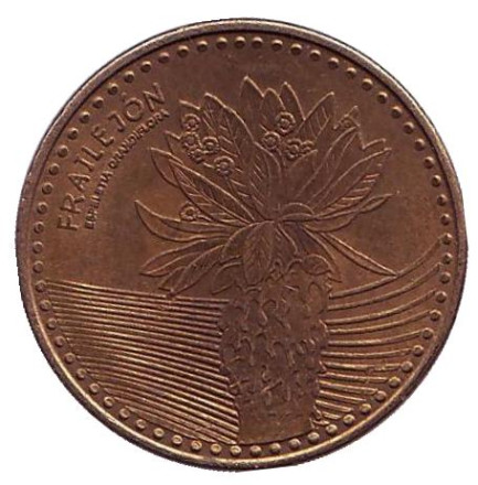Монета 100 песо. 2013 год, Колумбия. Из обращения. Фрайлехон.