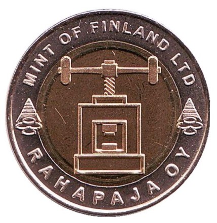 Миллениум. Песочные часы. Памятный жетон. 2000 год, Финляндия. Миллениум. Песочные часы. Памятный жетон. 2000 год, Финляндия.