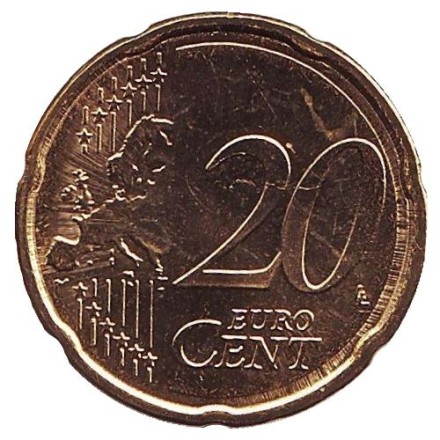 Монета 20 центов. 2010 год, Австрия. Монета 20 центов. 2010 год, Австрия.