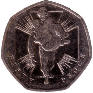 Монета 50 пенсов. 2006 год, Великобритания. Героический акт. Монета 50 пенсов. 2006 год, Великобритания. Героический акт.