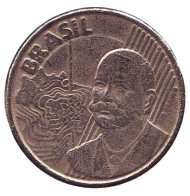 Монета 50 сентаво. 2001 год, Бразилия. Хосе Паранхос. Монета 50 сентаво. 2001 год, Бразилия. Хосе Паранхос.