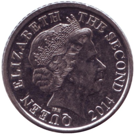 Монета 5 пенсов. 2014 год, Джерси. Башня Сеймура в Гровилле. Монета 5 пенсов. 2014 год, Джерси. Башня Сеймура в Гровилле.