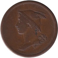 Токен 1/2 пенни. 1809 год, Великобритания. British Copper Company. Меркурий. Токен 1/2 пенни. 1809 год, Великобритания. British Copper Company. Меркурий.