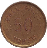 Игровой жетон "Bell-Fruit. 50 Token". (Токен), Великобритания.