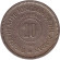 Монета 20 филсов. 1949 год, Иордания. Монета 20 филсов. 1949 год, Иордания.
