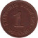 Монета 1 пфенниг. 1916 год (D), Германская империя. Монета 1 пфенниг. 1916 год (D), Германская империя.