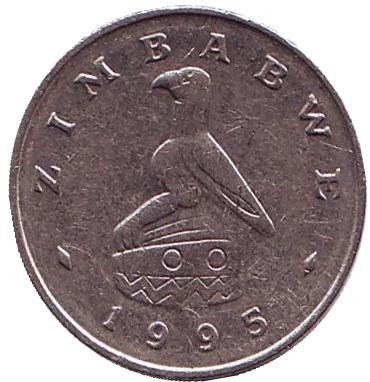 Монета 5 центов. 1995 год, Зимбабве. Кролик. Монета 5 центов. 1995 год, Зимбабве. Кролик.